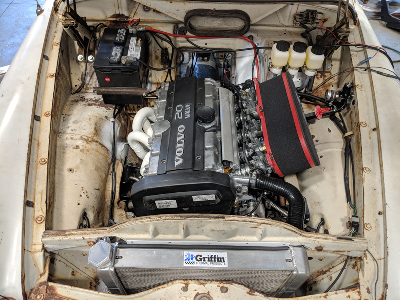 One mostly finished engine bay.